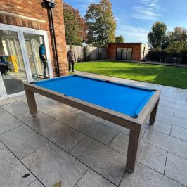 Outdoor Pool Table - Luxury Pool Tables - Solid Oak