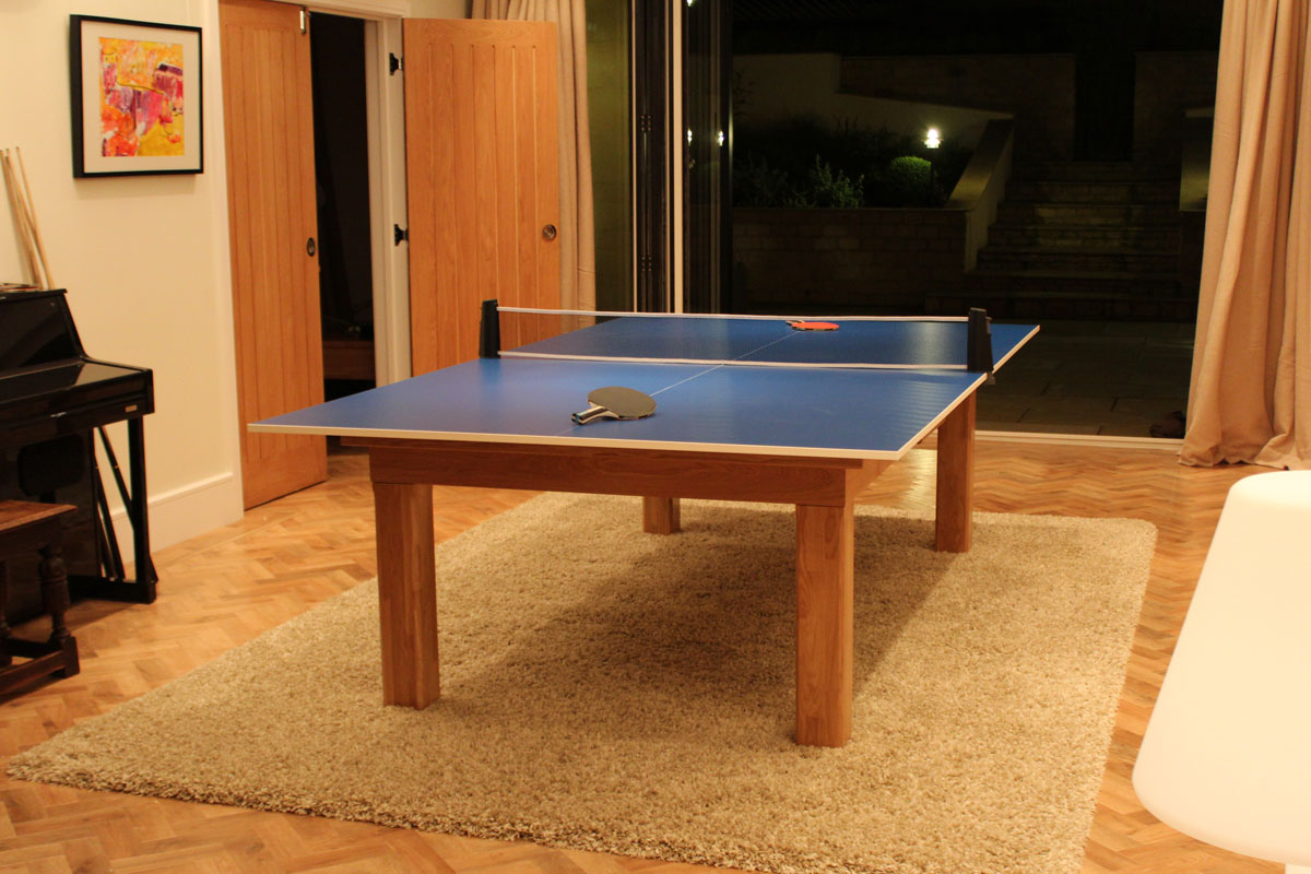 outdoor pool table with table tennis top