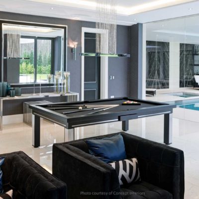 ModernPoolTableBlackOak