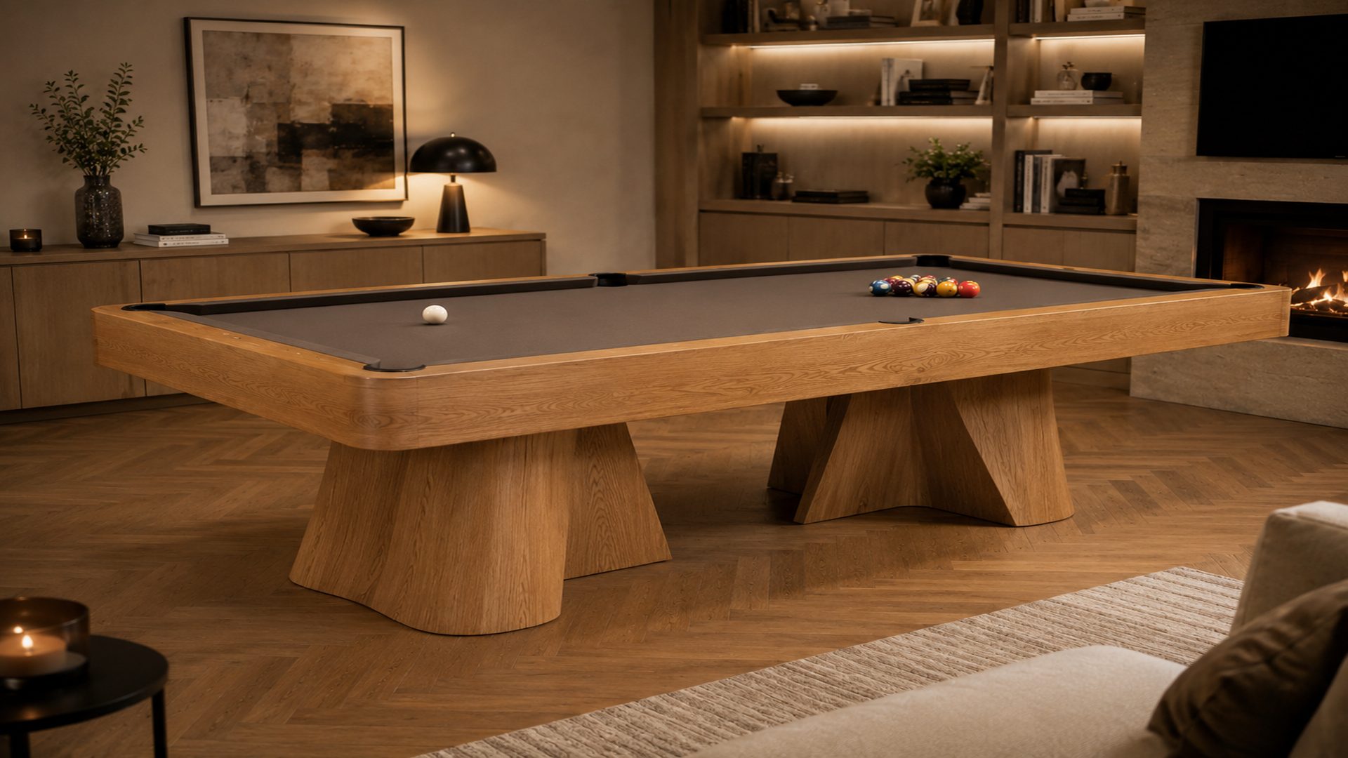 Pool Table Scroll Base bespoke-pool-table-sculpted-oak-base-1 – Luxury Pool Tables - Pool ...
